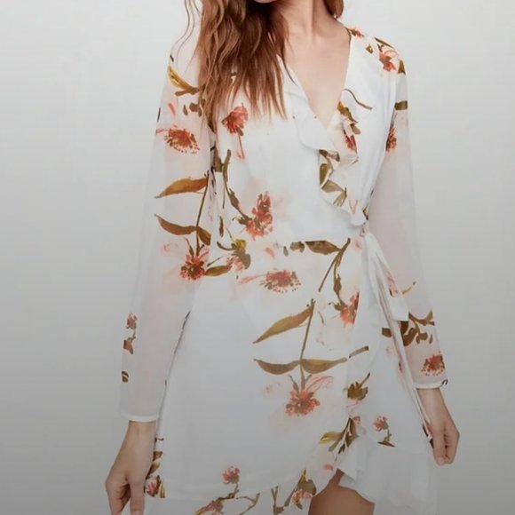 Aritzia Wilfred Louise Wrap Dress - Picture 1 of 8